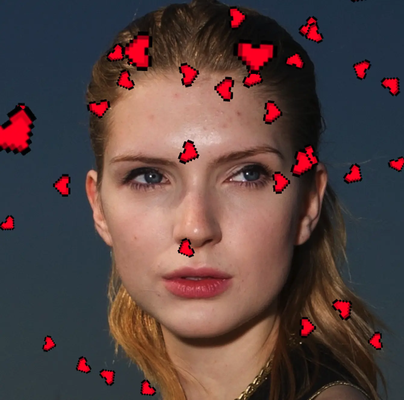 pixel hearts